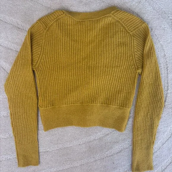 Free People Mimosa Ribbed Cropped Cardigan - Picture 4 of 5